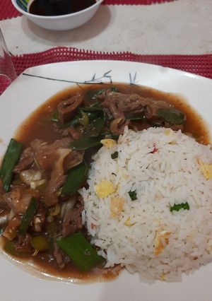 Una foto de Carne mongoliana