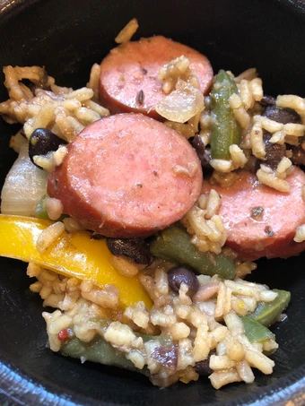 Easy Way Make Recipe One Pot Kielbasa with Black Beans and Rice 🍚 that is Really Delicious, Tasty}