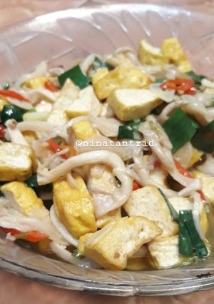 Foto resep Tumis Jamur Tahu