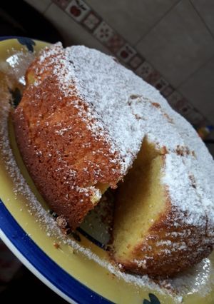 Una foto de Torta húmeda de mandarina
