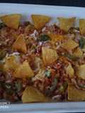 Enchilada mexicana con nachos