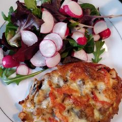 A picture of Slimming world, syn free, Pitta pizza.