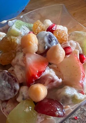 A picture of Liberty market fruit chaat.