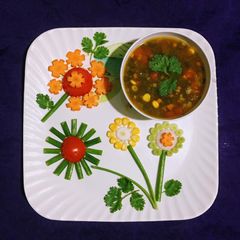 A picture of Mixed Veg Soup.