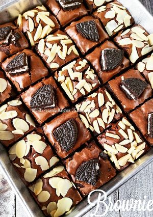 Foto resep Triple Chocolate Fudgy Brownies