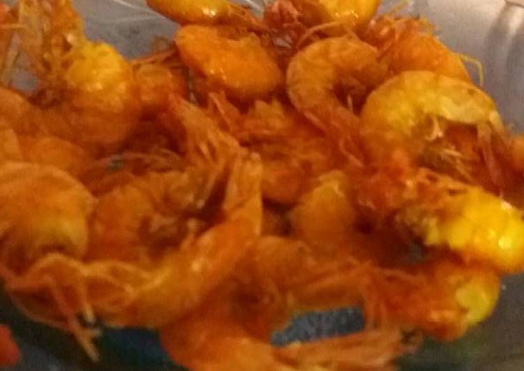 Bumbu Udang goreng bumbu kunyit | Cara Buat Udang goreng bumbu kunyit Yang Menggugah Selera