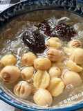 Black Date, Snow Fungus, and Lotus Seed Sweet Soup