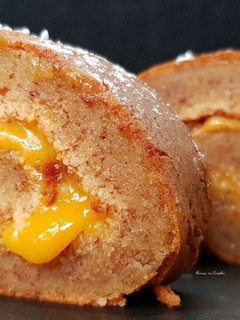 Foto de Torta Húmida de Amêndoa e Creme D`Ovos