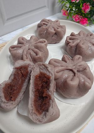 Foto resep Bakpao Ubi Ungu (isi kacang merah - No Mixer)