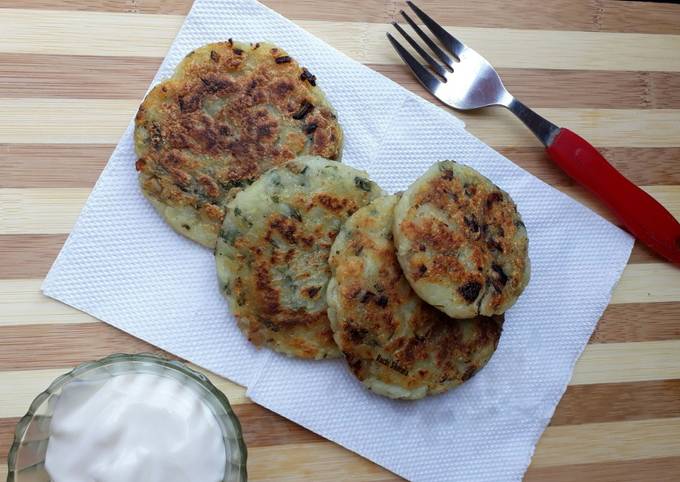 Mushroom Stuffed Potato Cakes