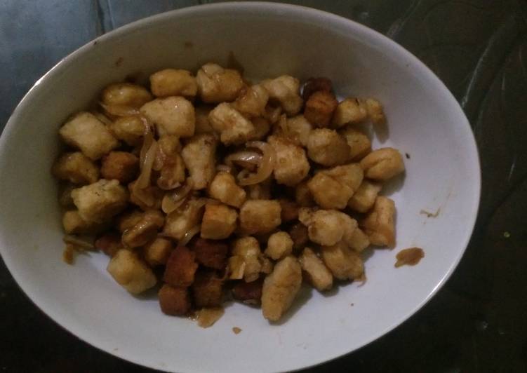 Tahu Krispi Saus Tiram