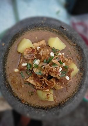 Foto resep Tahu bumbu kacang /tahu tek
