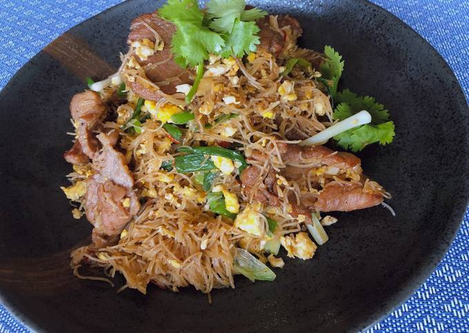 Recipe of Homemade 🧑🏽‍🍳🧑🏼‍🍳 The Spicy Thai Noodles with Pork •Easy
Rice Noodles Recipe |ThaiChef food