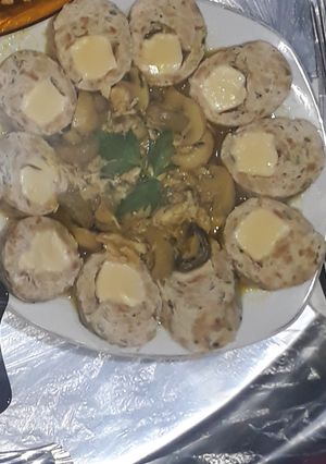 صورة لوصفة مرقة شومبينيو ورولي