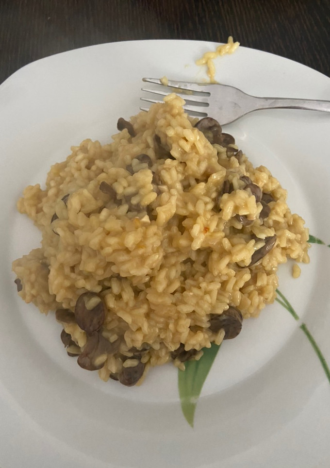 Una foto de Risotto de champiñones