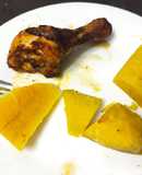 Pollo al curry en freidora de aire