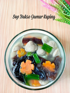 Foto resep Sop Bakso Jamur Kuping