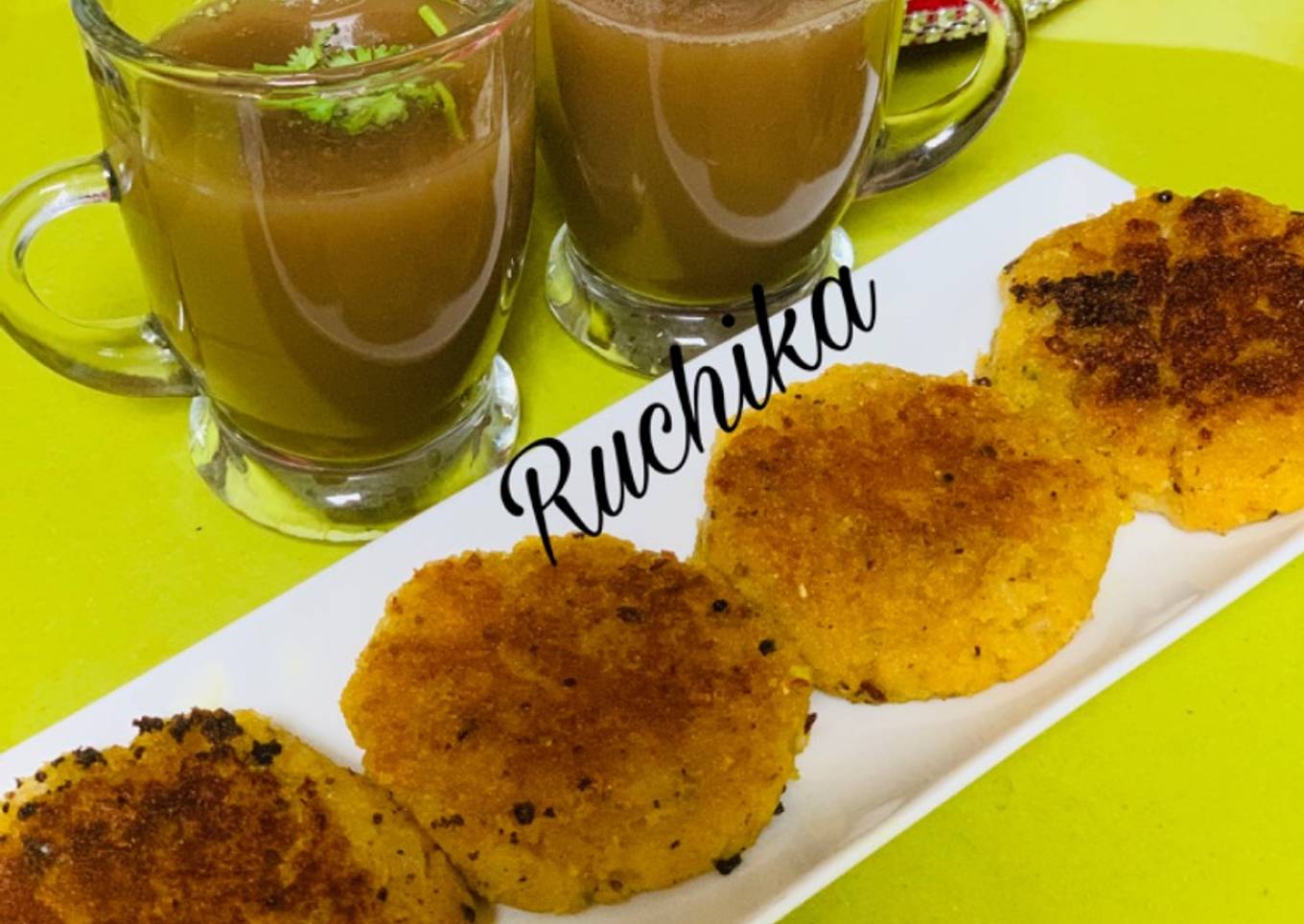 Chickpea pieces with chan soup