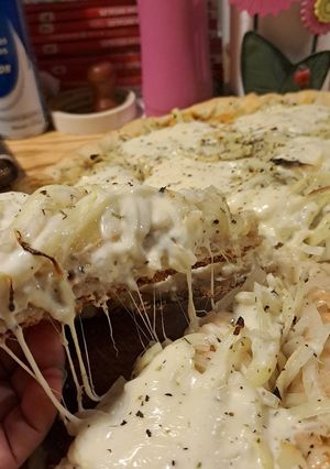 Una foto de Fugazzeta rellena