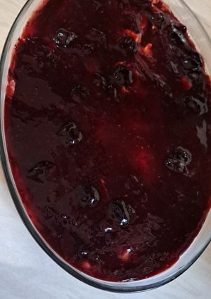 Φωτογραφία της συνταγής Cheesecake με μαρμελάδα φρούτα του δάσους