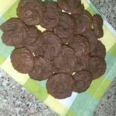 A picture of Chocolate butter cookies without oven.