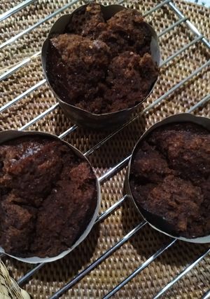 Foto resep Eggless Cupcake Coklat Lembut Takaran Sendok
