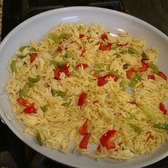 Orzo & Peppers A picture of Orzo & Peppers.