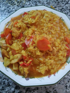 Una foto de Arroz caldoso