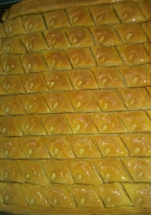 صورة لوصفة بقلاوة بدون آلة وصفة ناجحة ومضمونة 💯