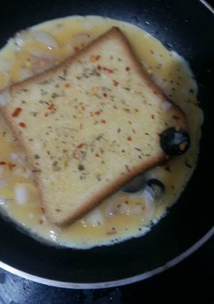 A picture of Bread omelette.