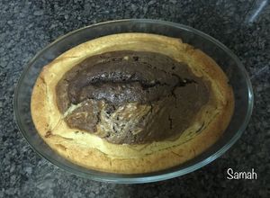 صورة لوصفة كيكية الفانيليا والشيكولاتة الخفيفة