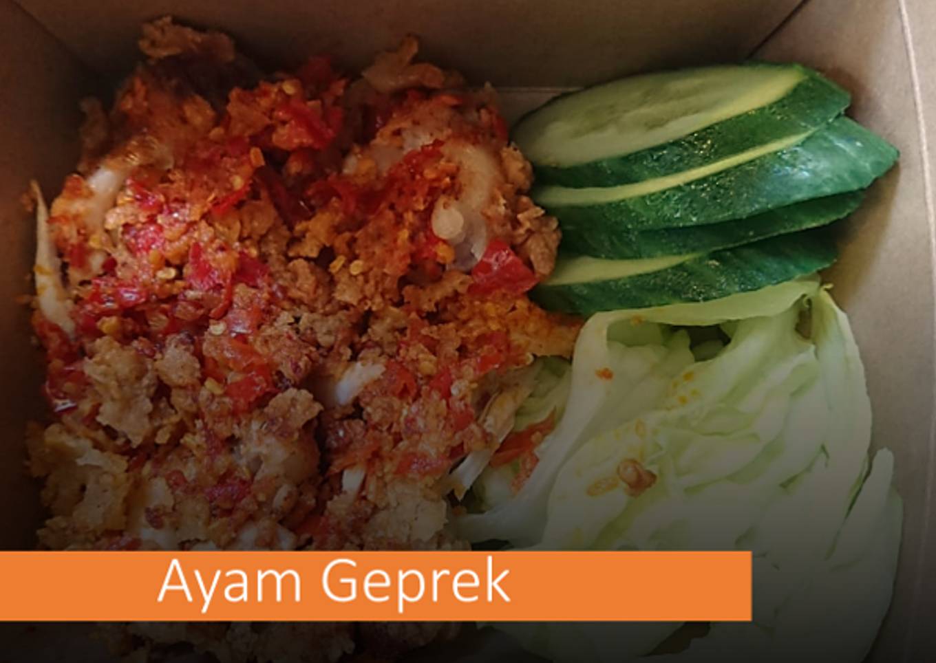 Ayam geprek (Jualan di Belanda)