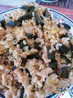 Una foto de Arroz con calabacín