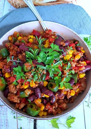 Une photo de Chili con carne