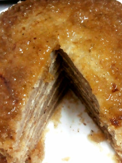 A picture of Herbal Vegan Pancake Stack With Fruit Syrup.