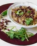 Fig Red azuki beans (Karamani in Tamil) koottu rice