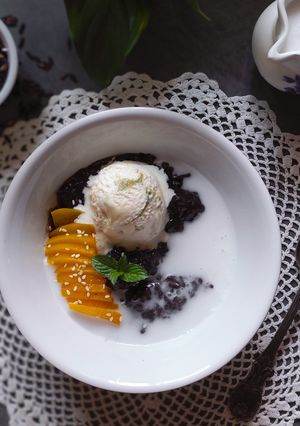 Foto resep Bubur Ketan Hitam dengan Topping