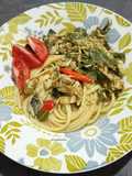 1220. Fettuccine Gule Tongkol Daun Singkong