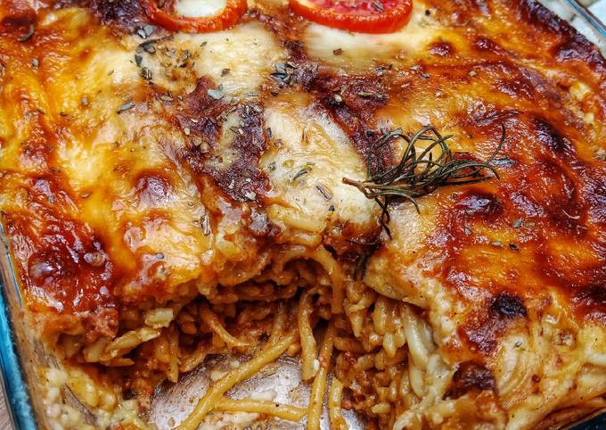 Baked Spaghetti Tanpa Susu