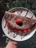 Crepioca de chocolate