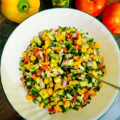 A picture of Persian Salad.