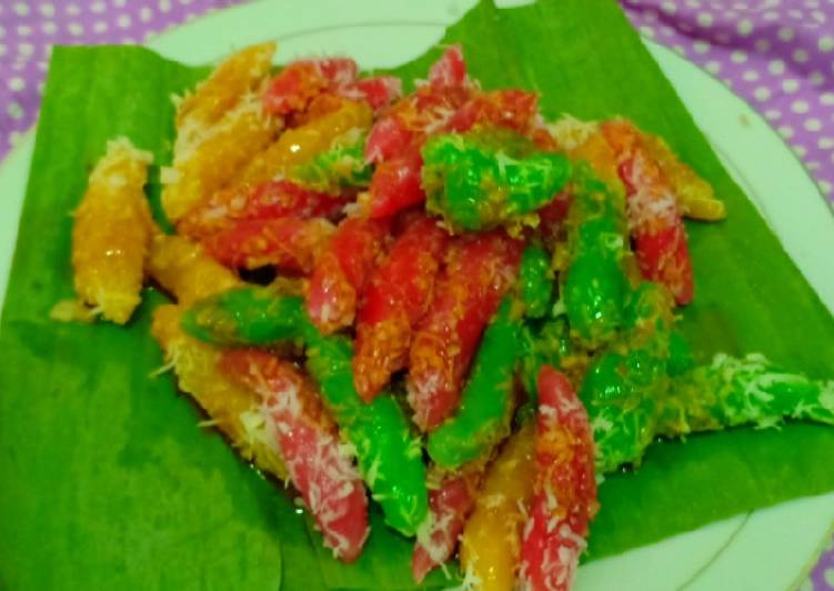 resep cara membuat Cenil Rainbow