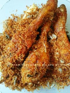 Foto resep Ayam serundeng kelapa