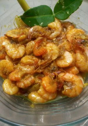 Foto resep Udang masak kuning