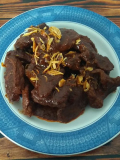 Foto resep Rendang Daging Bumbu Instan Simple Enak