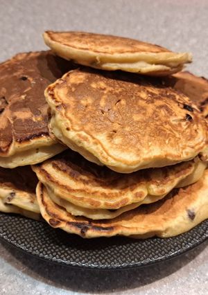 Une photo de Pancakes banane & chocolat
