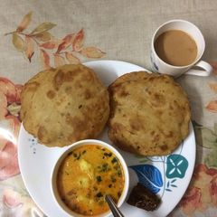 A picture of Instant wheat bhtura.