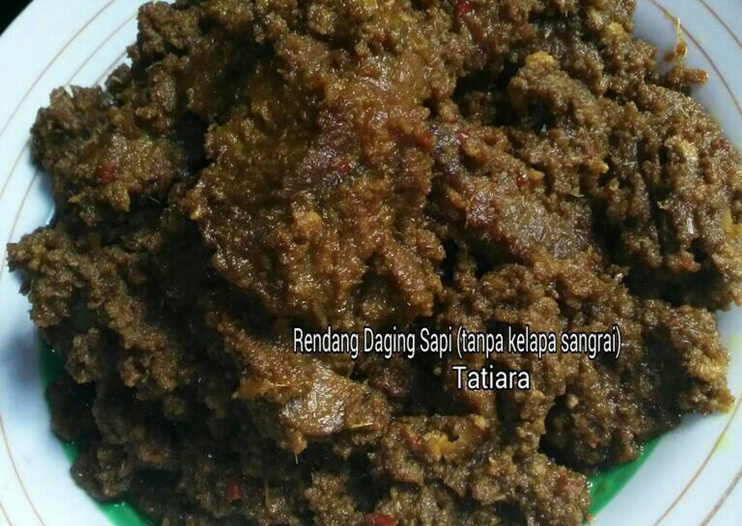  Resep Rendang Daging Sapi tanpa kelapa sangrai oleh 