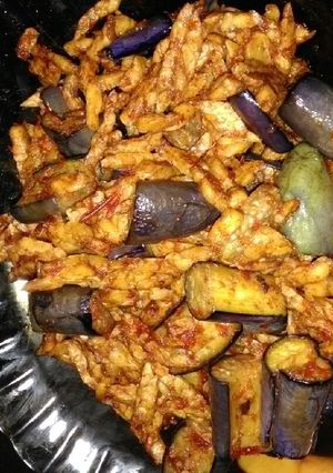 Foto resep Tempe terong ungu balado #simpel #BikinRamadhanBerkesan