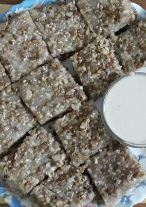 A picture of Kutti daro dhokla.